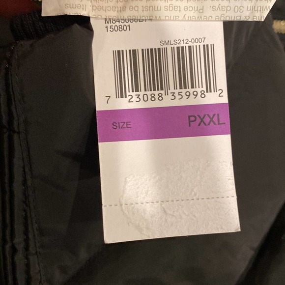 MICHAEL KORS PLUS SIZE FAUX-FUR-TRIM HOODED DOWN PUFFER COAT BLACK NWT Size PXXL - Picture 10 of 11